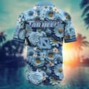 Floral Aloha NCAA North Carolina Tar Heels Hawaiian Shirt Best Beach Gift