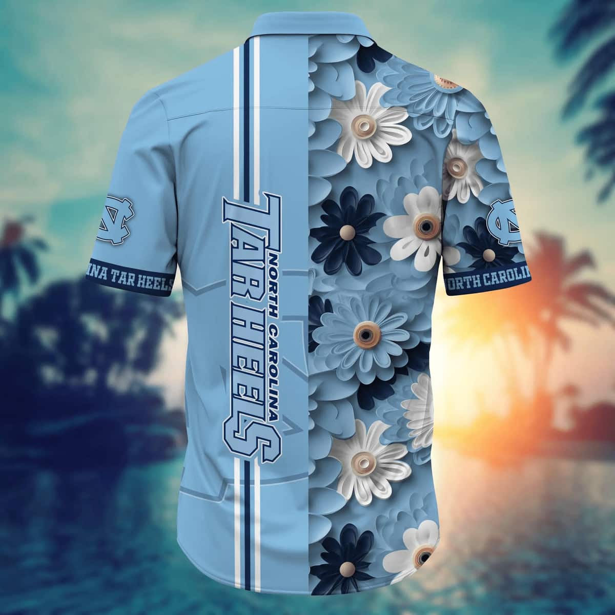 NCAA North Carolina Tar Heels Hawaiian Shirt Gift For Beach Lovers NCAA North Carolina Tar Heels Hawaiian Shirt Gift For Beach Lovers