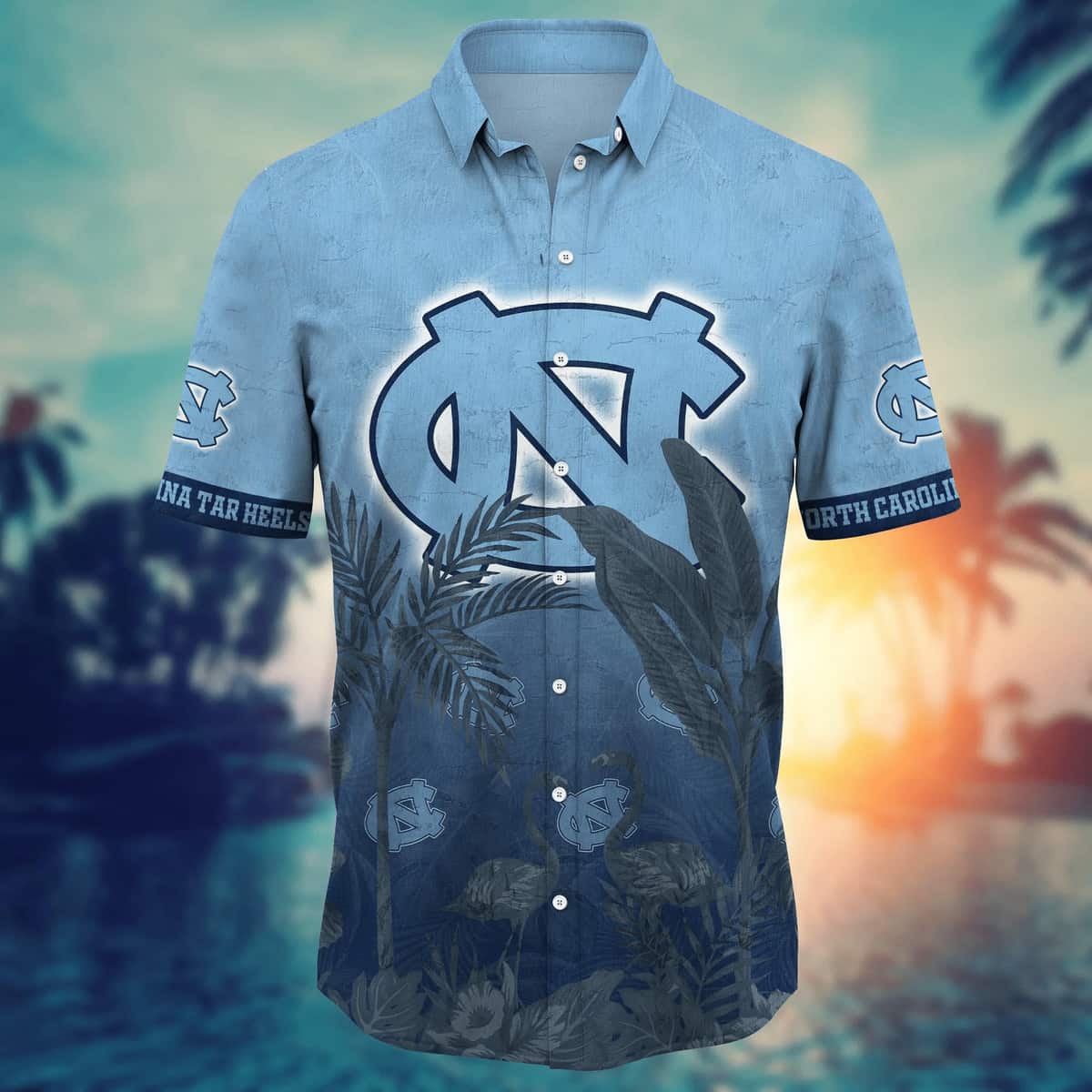 North Carolina Tar Heels NCAA Hawaiian Shirt Gift For Beach Trip North Carolina Tar Heels NCAA Hawaiian Shirt Gift For Beach Trip
