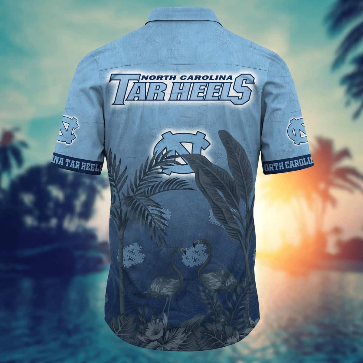North Carolina Tar Heels NCAA Hawaiian Shirt Gift For Beach Trip North Carolina Tar Heels NCAA Hawaiian Shirt Gift For Beach Trip