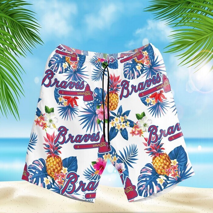 MLB Atlanta Braves Hawaiian Shirt Tropical Pattern Trendy Summer Gift MLB Atlanta Braves Hawaiian Shirt Tropical Pattern Trendy Summer Gift