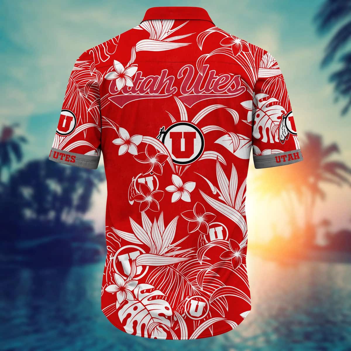 Utah Utes NCAA Hawaiian Shirt Gift For Beach Lovers Utah Utes NCAA Hawaiian Shirt Gift For Beach Lovers