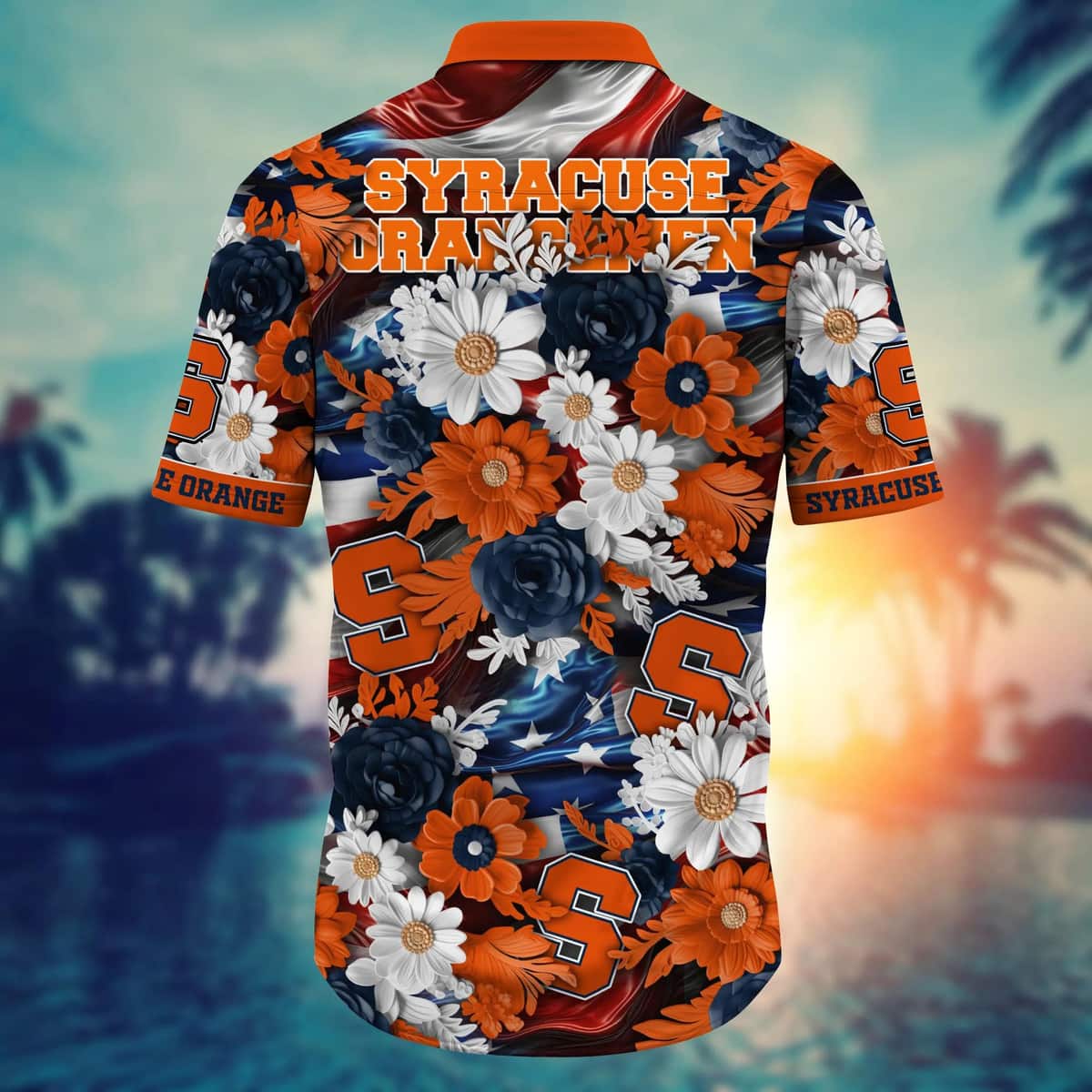 Aloha NCAA Syracuse Orange Hawaiian Shirt Independence Day Gift For Beach Lovers