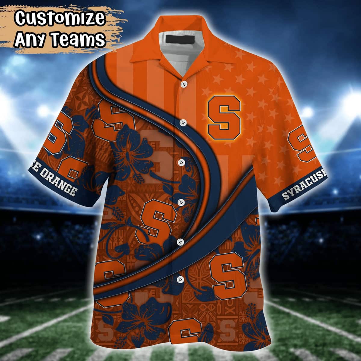 Summer Aloha NCAA Syracuse Orange Hawaiian Shirt Custom Name Beach Lovers Gift Summer Aloha NCAA Syracuse Orange Hawaiian Shirt Custom Name Beach Lovers Gift
