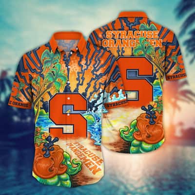 NCAA Syracuse Orange Hawaiian Shirt Birthday Gift For Beach Lovers NCAA Syracuse Orange Hawaiian Shirt Birthday Gift For Beach Lovers