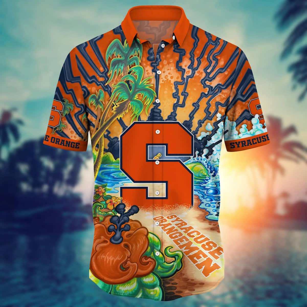 NCAA Syracuse Orange Hawaiian Shirt Birthday Gift For Beach Lovers NCAA Syracuse Orange Hawaiian Shirt Birthday Gift For Beach Lovers