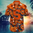 Floral Aloha NCAA Syracuse Orange Hawaiian Shirt Best Beach Gift Floral Aloha NCAA Syracuse Orange Hawaiian Shirt Best Beach Gift