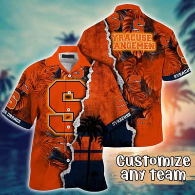 Vintage Aloha NCAA Syracuse Orange Hawaiian Shirt Custom Name Gift For Beach Trip Vintage Aloha NCAA Syracuse Orange Hawaiian Shirt Custom Name Gift For Beach Trip