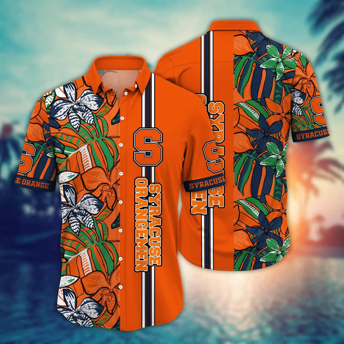 Aloha NCAA Syracuse Orange Hawaiian Shirt Beach Gift For Friend Aloha NCAA Syracuse Orange Hawaiian Shirt Beach Gift For Friend