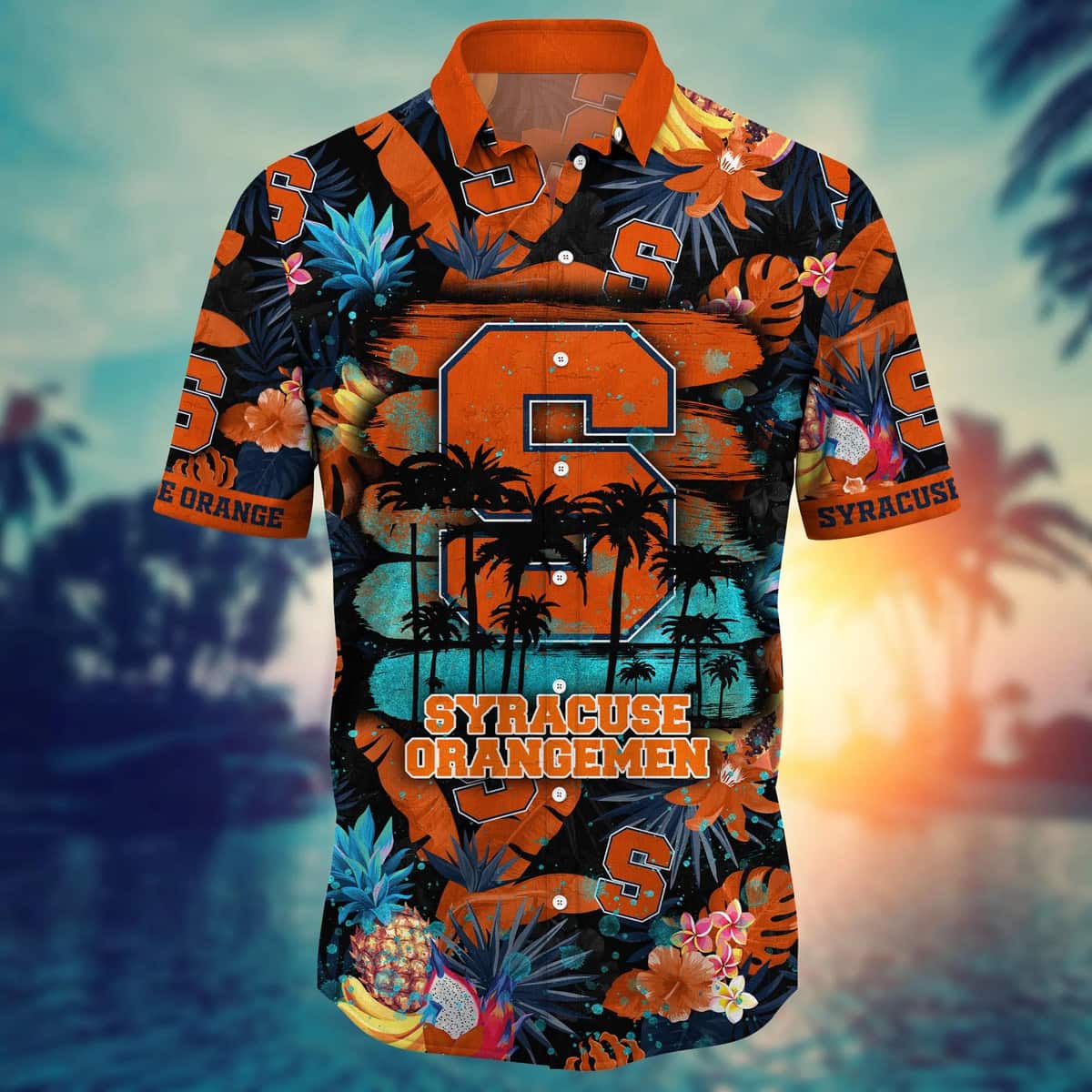 Summer Aloha NCAA Syracuse Orange Hawaiian Shirt Beach Gift For Him Summer Aloha NCAA Syracuse Orange Hawaiian Shirt Beach Gift For Him