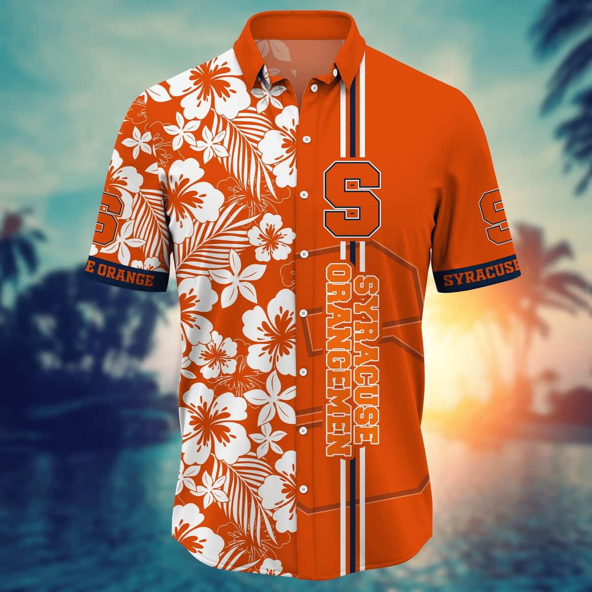 Floral Aloha NCAA Syracuse Orange Hawaiian Shirt Trendy Summer Gift Floral Aloha NCAA Syracuse Orange Hawaiian Shirt Trendy Summer Gift