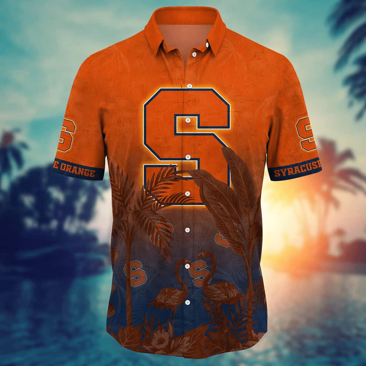 NCAA Syracuse Orange Hawaiian Shirt Practical Beach Gift NCAA Syracuse Orange Hawaiian Shirt Practical Beach Gift