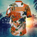 NCAA Syracuse Orange Hawaiian Shirt Practical Beach Gift Hibiscus Flowers Pattern