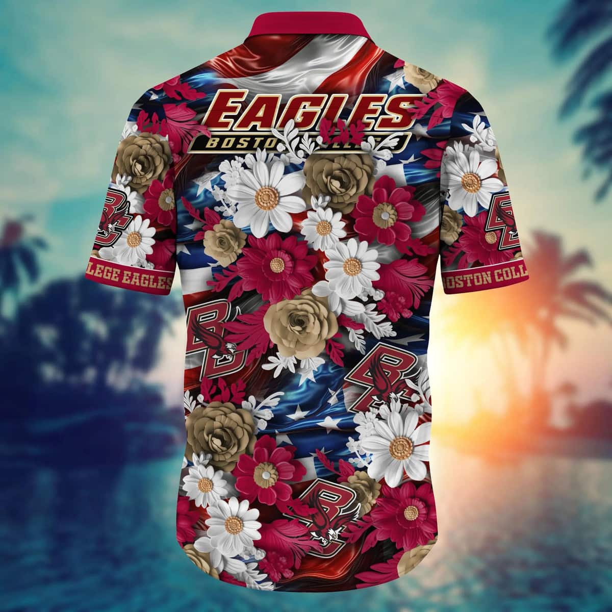 Floral Aloha NCAA Boston College Eagles Hawaiian Shirt Independence Day Floral Aloha NCAA Boston College Eagles Hawaiian Shirt Independence Day
