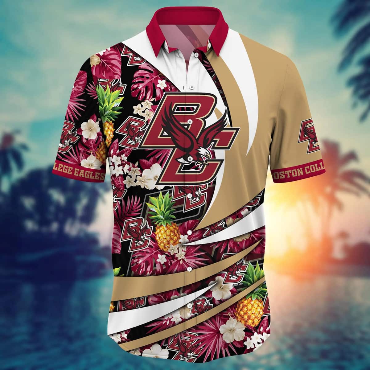 NCAA Boston College Eagles Hawaiian Shirt Gift For Beach Holiday NCAA Boston College Eagles Hawaiian Shirt Gift For Beach Holiday