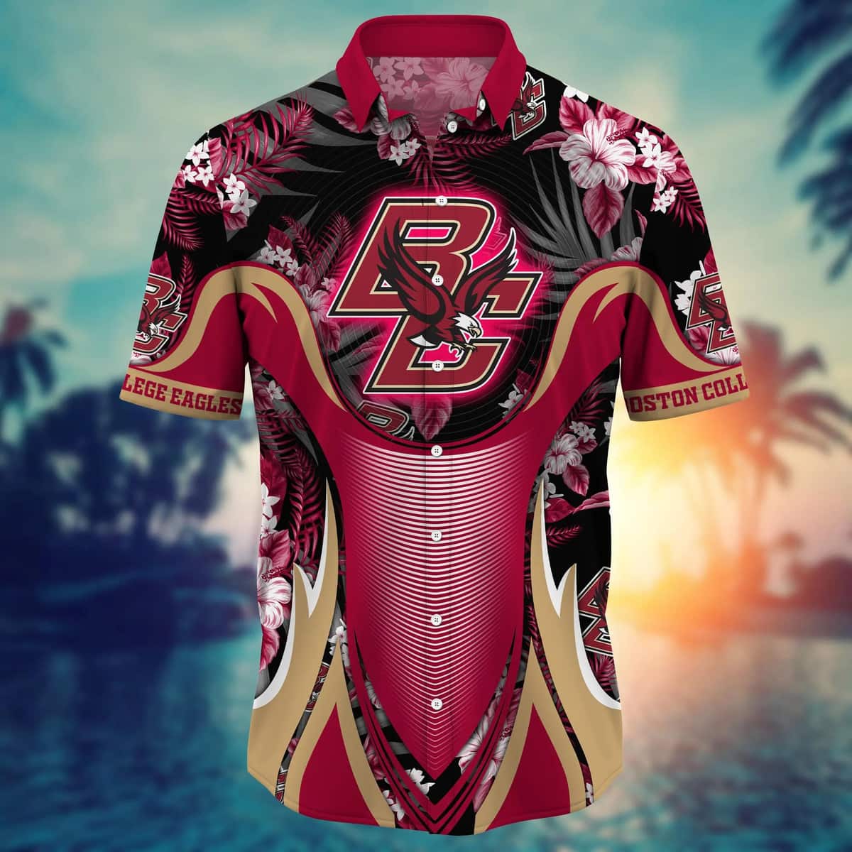 NCAA Boston College Eagles Hawaiian Shirt Summer Holiday Gift NCAA Boston College Eagles Hawaiian Shirt Summer Holiday Gift