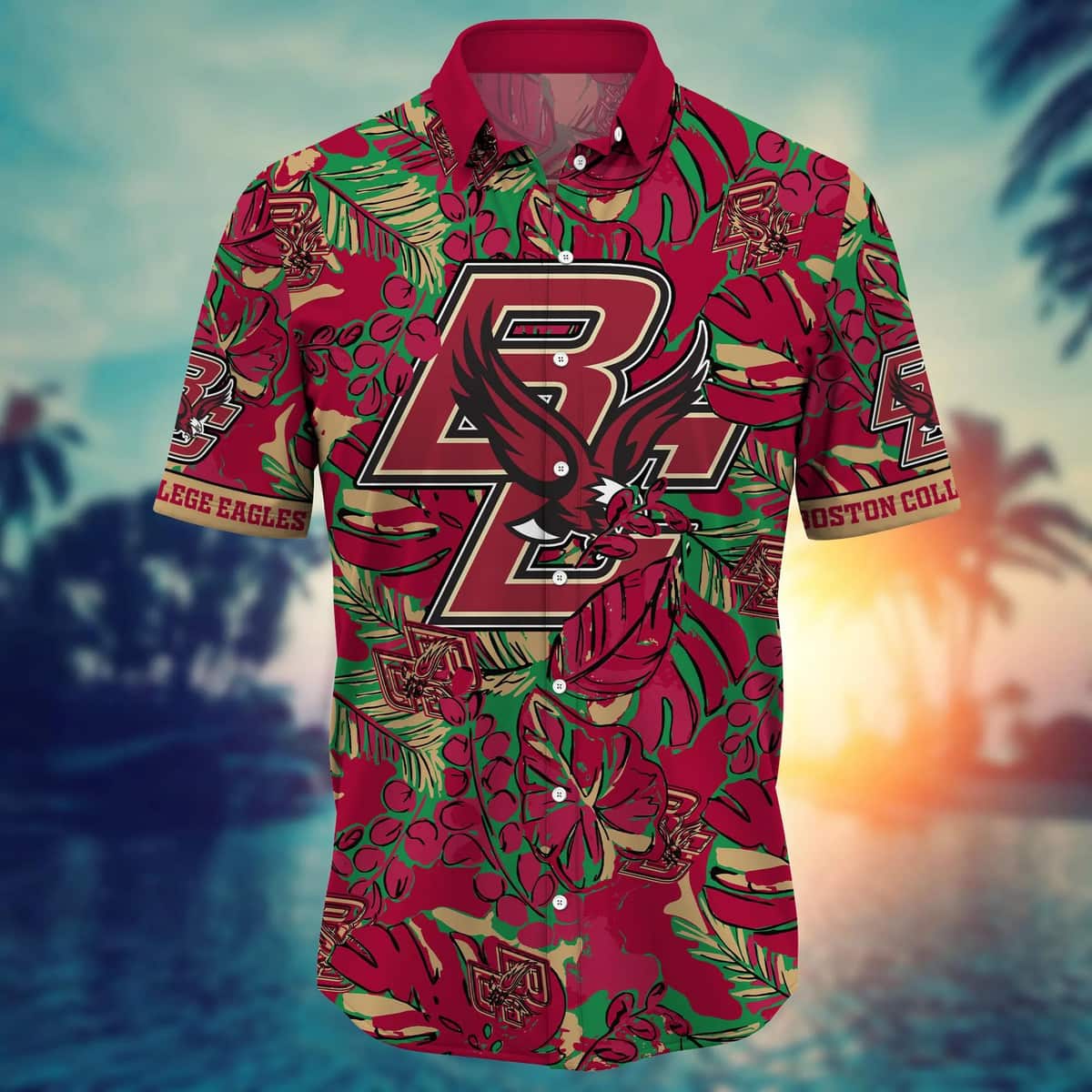 NCAA Boston College Eagles Hawaiian Shirt Beach Gift For Friend NCAA Boston College Eagles Hawaiian Shirt Beach Gift For Friend