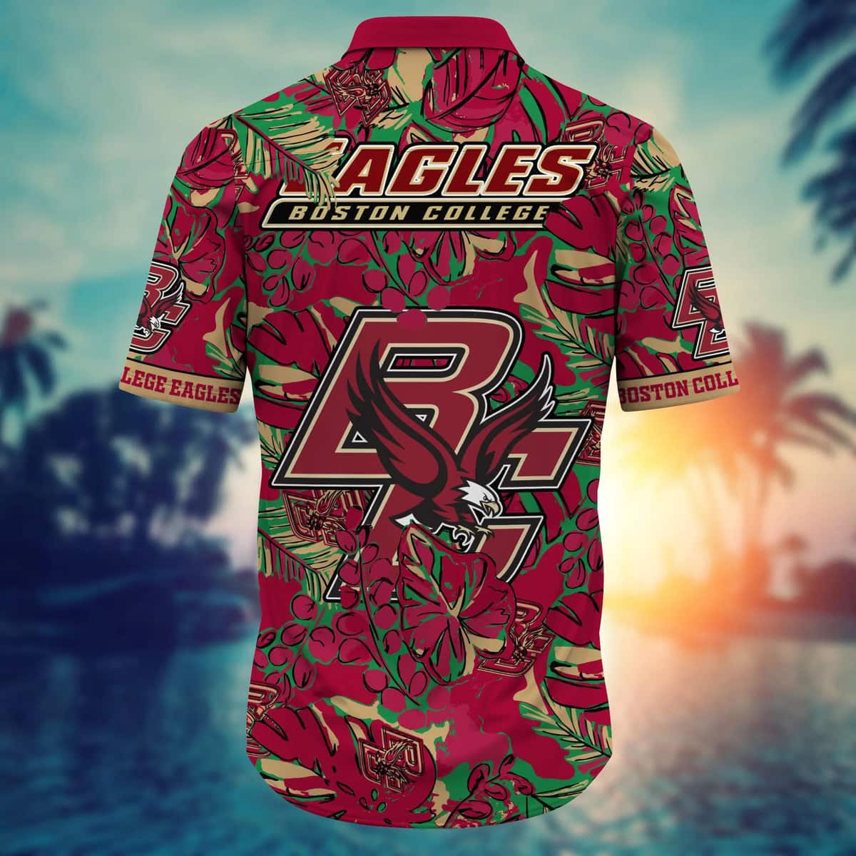 NCAA Boston College Eagles Hawaiian Shirt Beach Gift For Friend NCAA Boston College Eagles Hawaiian Shirt Beach Gift For Friend