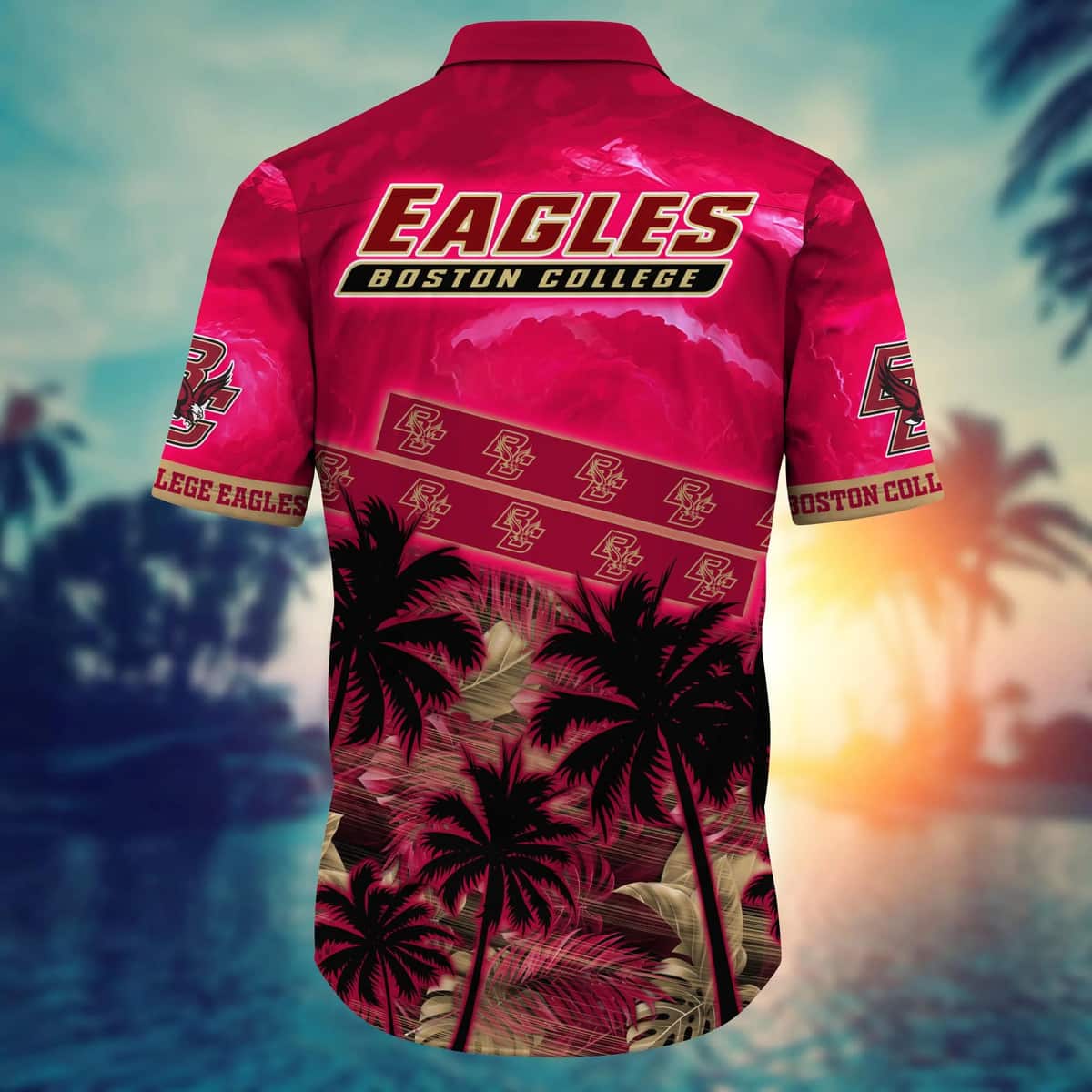 Vintage Aloha NCAA Boston College Eagles Hawaiian Shirt Summer Beach Gift Vintage Aloha NCAA Boston College Eagles Hawaiian Shirt Summer Beach Gift