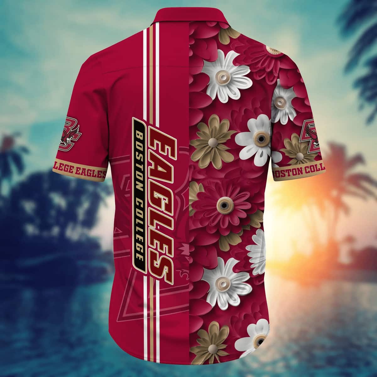 NCAA Boston College Eagles Hawaiian Shirt Summer Beach Gift NCAA Boston College Eagles Hawaiian Shirt Summer Beach Gift