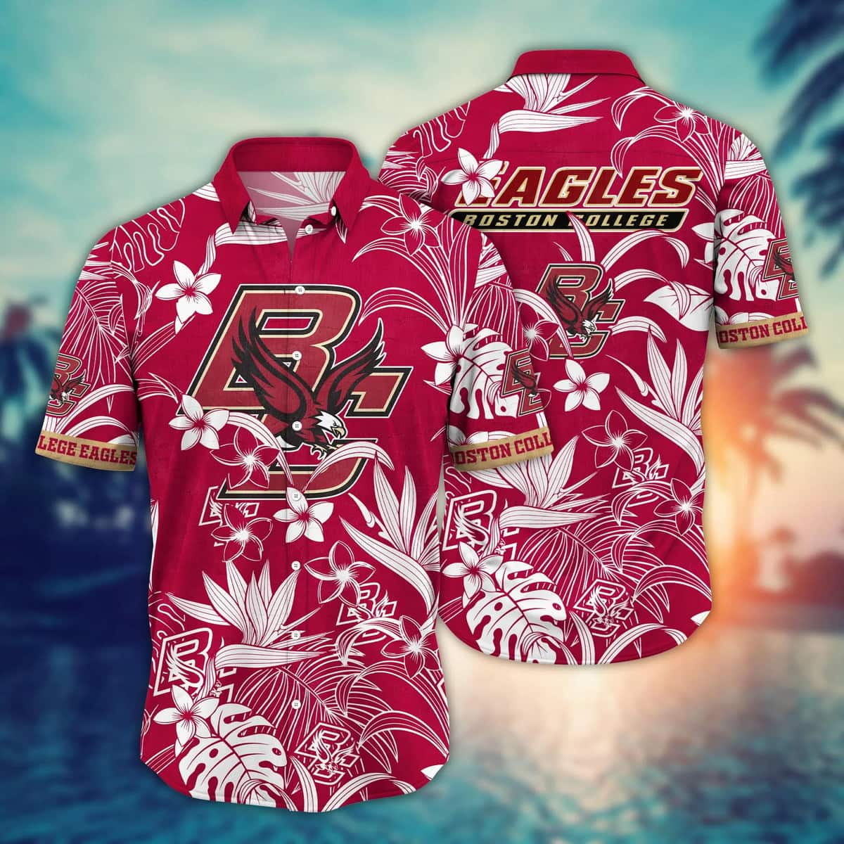 NCAA Boston College Eagles Hawaiian Shirt Summer Vacation Gift