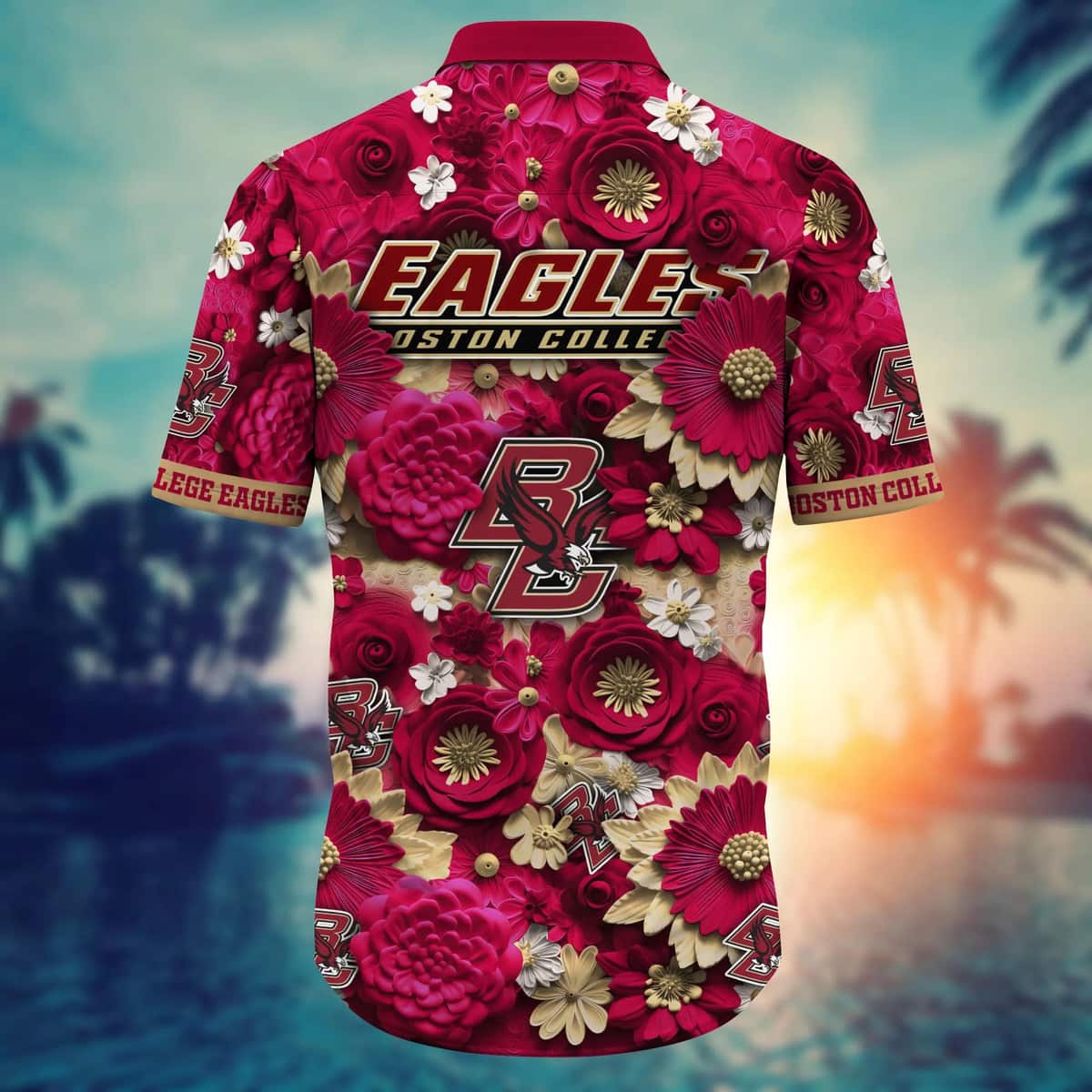 Floral Aloha NCAA Boston College Eagles Hawaiian Shirt Practical Beach Gift Floral Aloha NCAA Boston College Eagles Hawaiian Shirt Practical Beach Gift