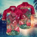 NCAA Boston College Eagles Hawaiian Shirt Pink Flamingo And Palm Leaves NCAA Boston College Eagles Hawaiian Shirt Pink Flamingo And Palm Leaves
