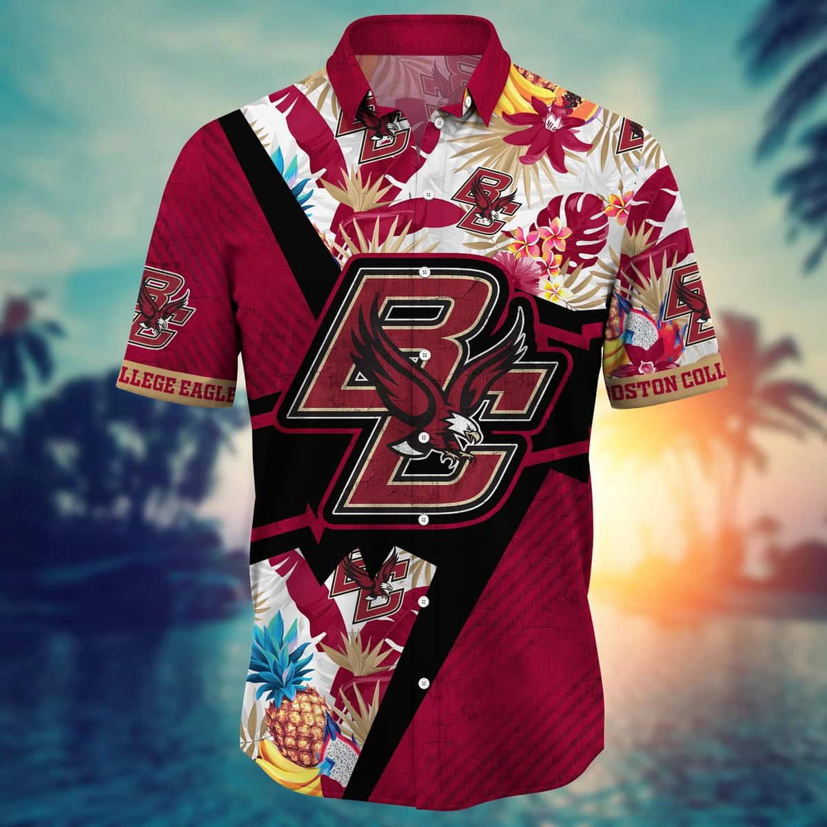 Aloha NCAA Boston College Eagles Hawaiian Shirt Beach Gift For Him Aloha NCAA Boston College Eagles Hawaiian Shirt Beach Gift For Him