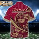 NCAA Boston College Eagles Hawaiian Shirt Custom Name Best Beach Gift NCAA Boston College Eagles Hawaiian Shirt Custom Name Best Beach Gift