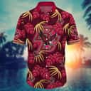 NCAA Boston College Eagles Hawaiian Shirt Palm Leaves Pattern Beach Lovers Gift