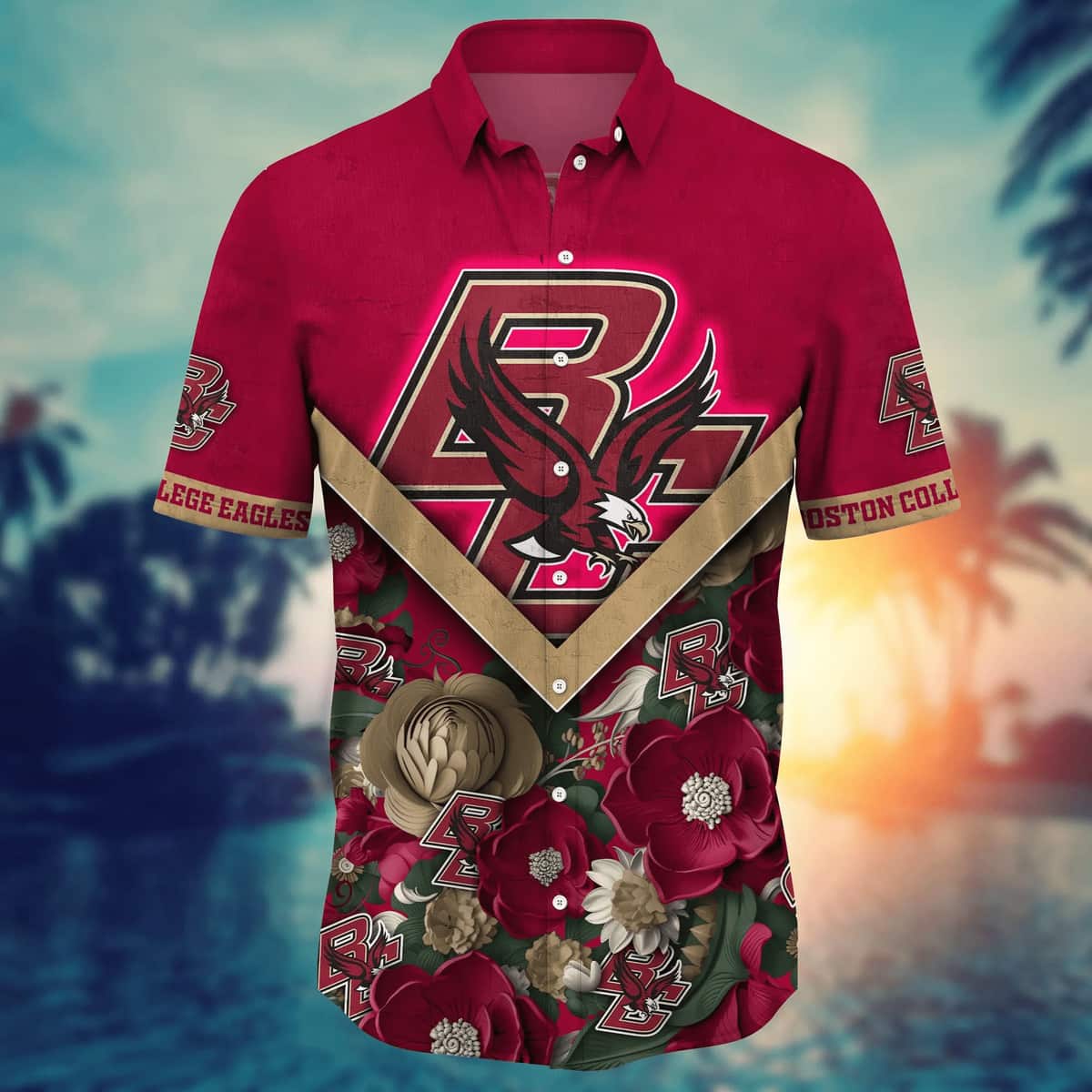 NCAA Boston College Eagles Hawaiian Shirt Gift For Beach Vacation NCAA Boston College Eagles Hawaiian Shirt Gift For Beach Vacation