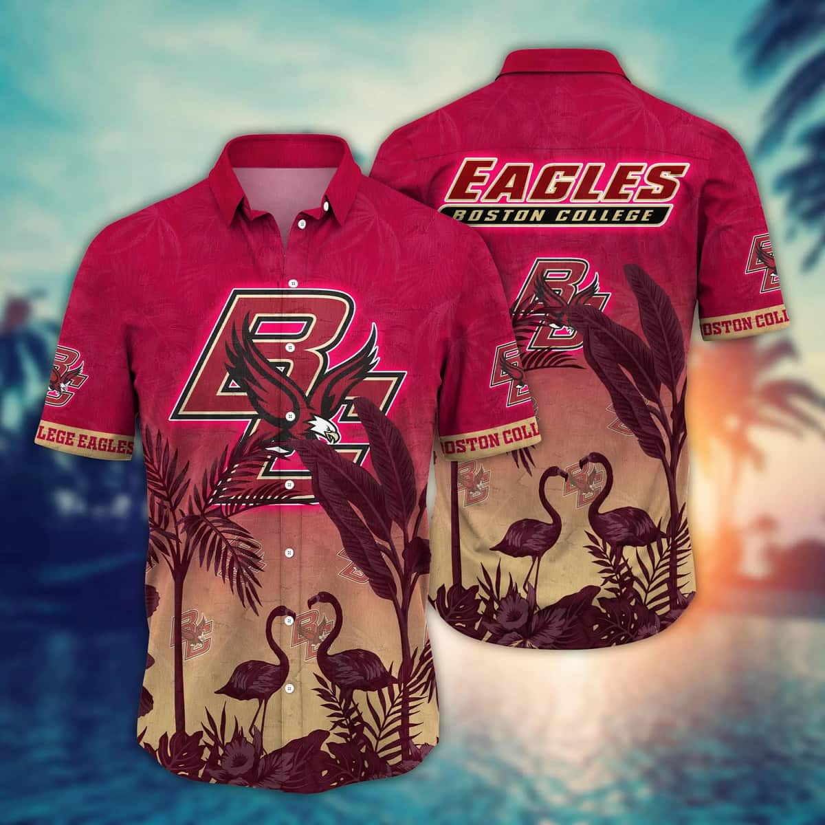 NCAA Boston College Eagles Hawaiian Shirt Practical Beach Gift NCAA Boston College Eagles Hawaiian Shirt Practical Beach Gift