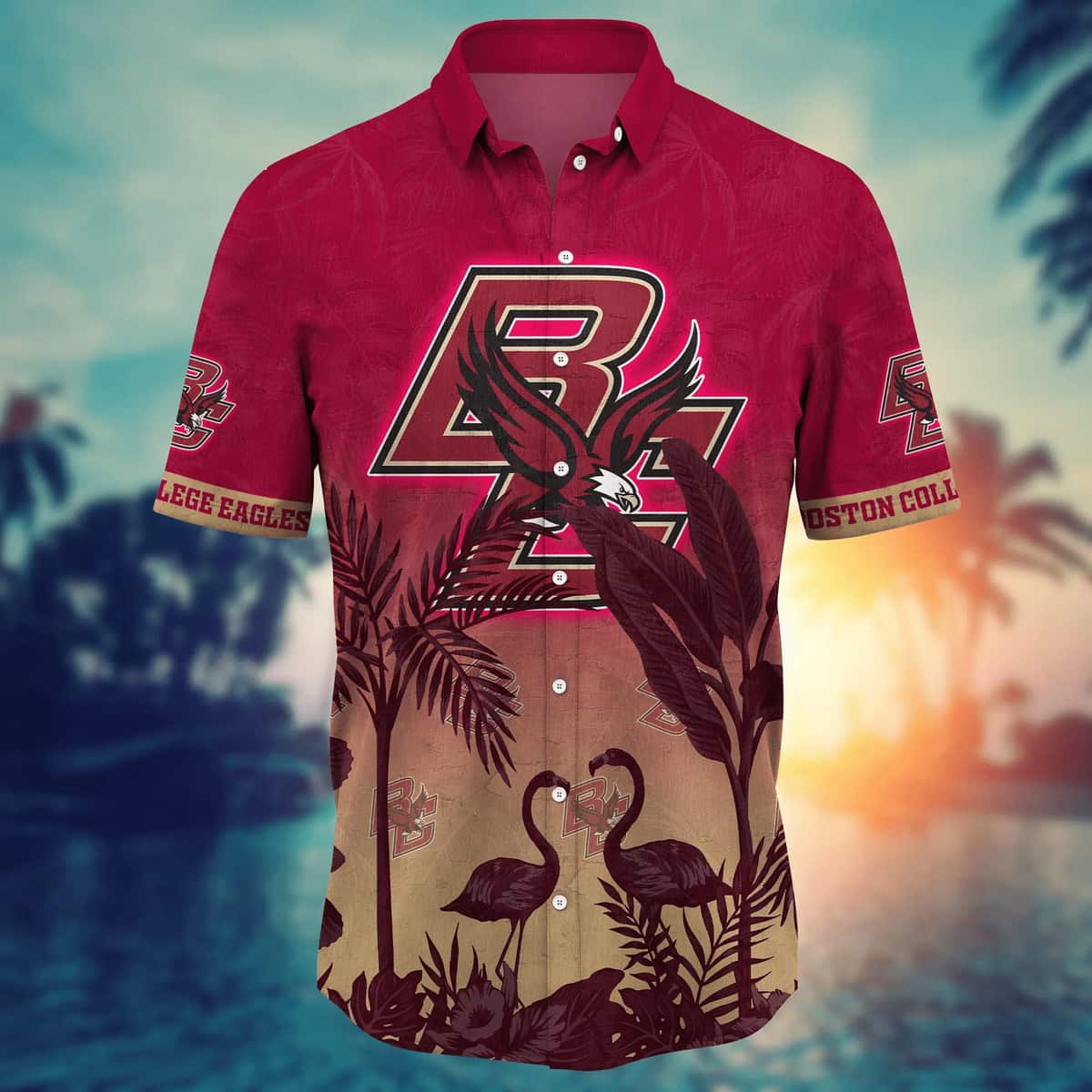 NCAA Boston College Eagles Hawaiian Shirt Practical Beach Gift NCAA Boston College Eagles Hawaiian Shirt Practical Beach Gift