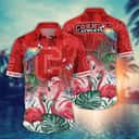 Summer Aloha NCAA Cornell Big Red Hawaiian Shirt Pink Flamingo And Palm Leaves Summer Aloha NCAA Cornell Big Red Hawaiian Shirt Pink Flamingo And Palm Leaves