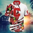 NCAA Cornell Big Red Hawaiian Shirt Tropical Fruit Pattern Gift For Beach Lovers NCAA Cornell Big Red Hawaiian Shirt Tropical Fruit Pattern Gift For Beach Lovers