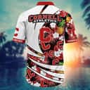 NCAA Cornell Big Red Hawaiian Shirt Tropical Fruit Pattern Gift For Beach Lovers NCAA Cornell Big Red Hawaiian Shirt Tropical Fruit Pattern Gift For Beach Lovers