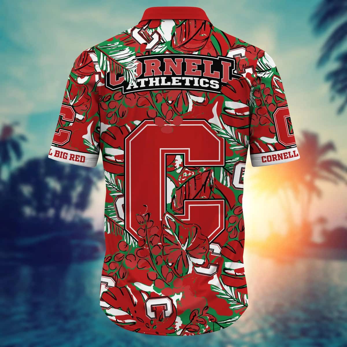 NCAA Cornell Big Red Hawaiian Shirt Beach Gift For Friend NCAA Cornell Big Red Hawaiian Shirt Beach Gift For Friend