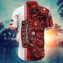 Floral Aloha NCAA Cornell Big Red Hawaiian Shirt Beach Gift For Friend