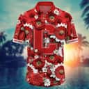 Floral Aloha NCAA Cornell Big Red Hawaiian Shirt Practical Beach Gift