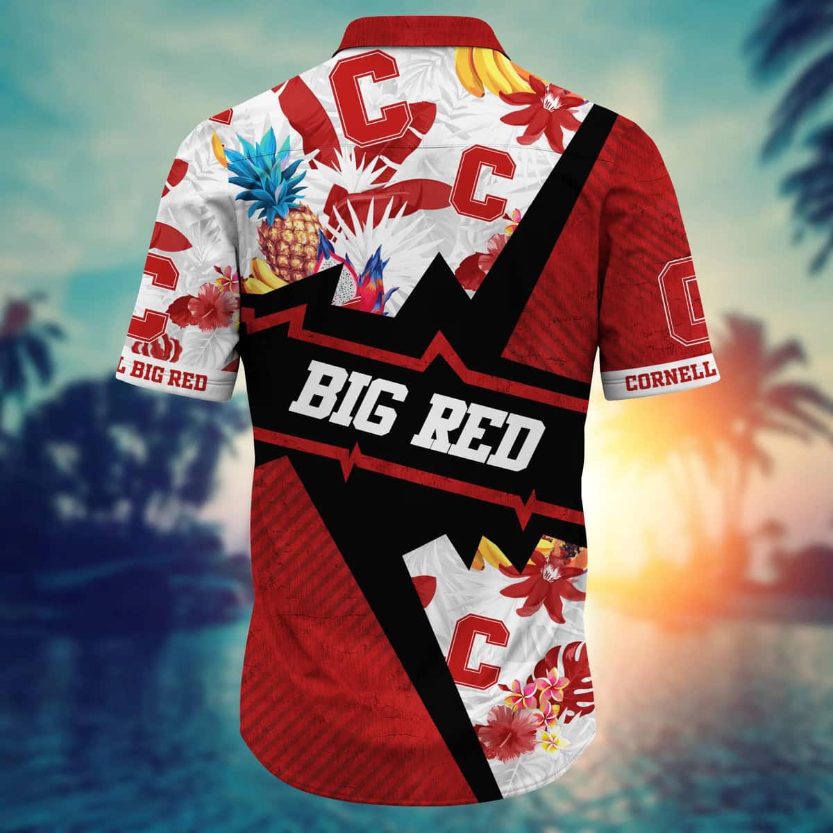 NCAA Cornell Big Red Hawaiian Shirt Practical Beach Gift For Him NCAA Cornell Big Red Hawaiian Shirt Practical Beach Gift For Him