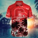 Vintage Aloha NCAA Cornell Big Red Hawaiian Shirt Palm Trees Pattern Vintage Aloha NCAA Cornell Big Red Hawaiian Shirt Palm Trees Pattern