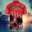 Vintage Aloha NCAA Cornell Big Red Hawaiian Shirt Palm Trees Pattern Vintage Aloha NCAA Cornell Big Red Hawaiian Shirt Palm Trees Pattern