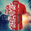 NCAA Cornell Big Red Hawaiian Shirt Floral Aloha Beach Gift For Friend