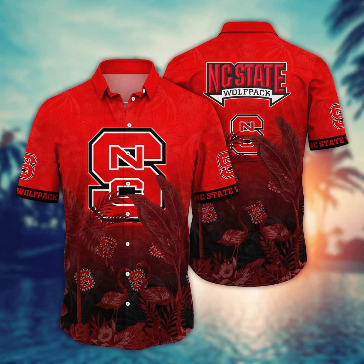NCAA NC State Wolfpack Hawaiian Shirt Beach Lovers Gift NCAA NC State Wolfpack Hawaiian Shirt Beach Lovers Gift