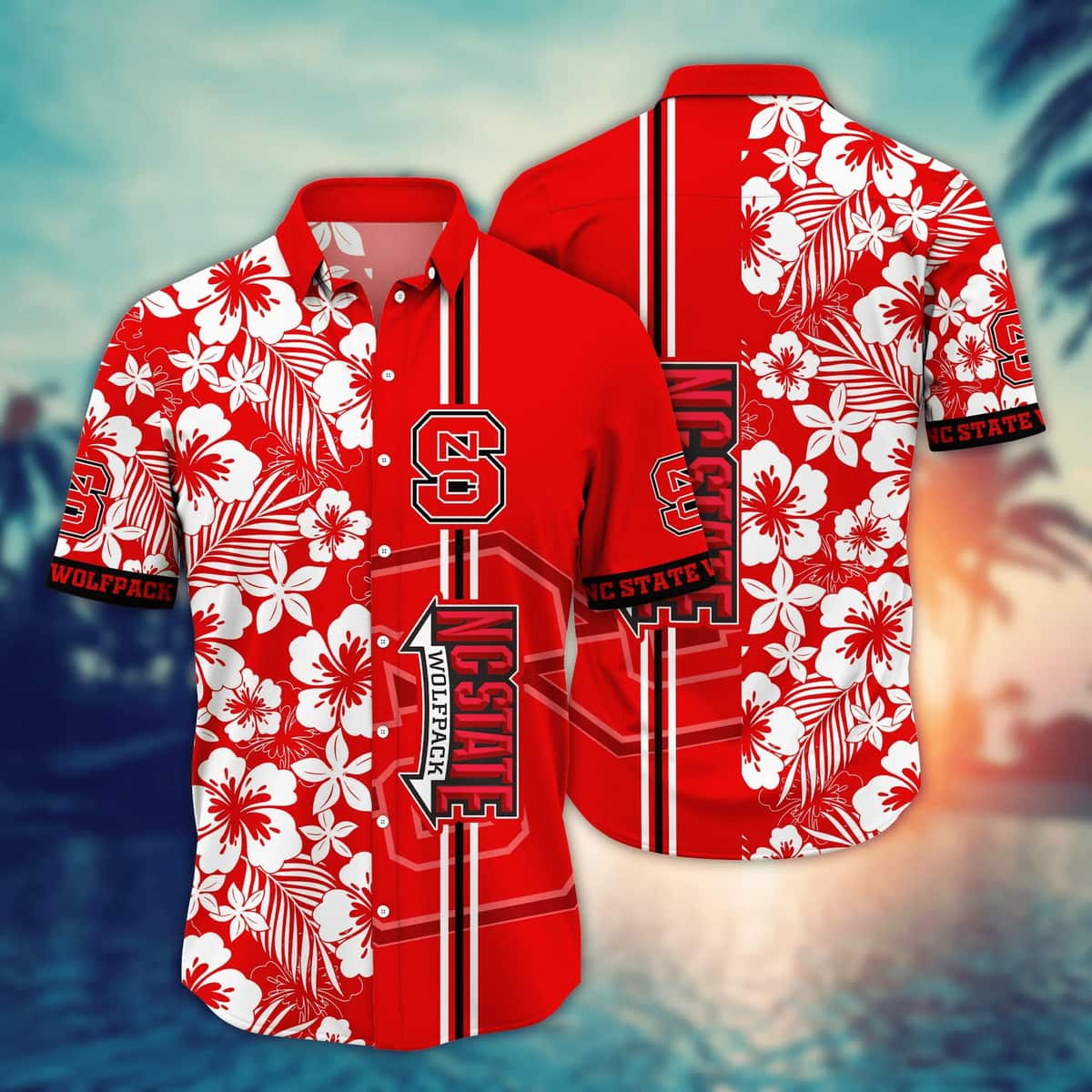 NCAA NC State Wolfpack Hawaiian Shirt Gift For Beach Lovers NCAA NC State Wolfpack Hawaiian Shirt Gift For Beach Lovers