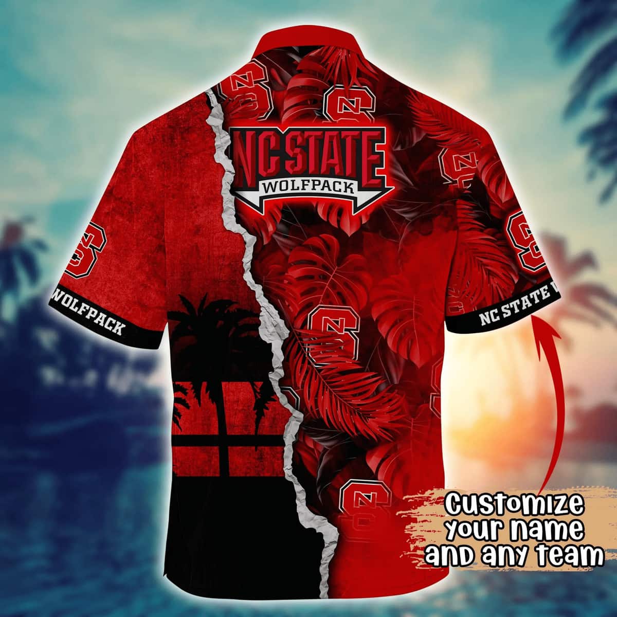 Vintage Aloha NCAA NC State Wolfpack Hawaiian Shirt Custom Name Best Beach Gift Vintage Aloha NCAA NC State Wolfpack Hawaiian Shirt Custom Name Best Beach Gift