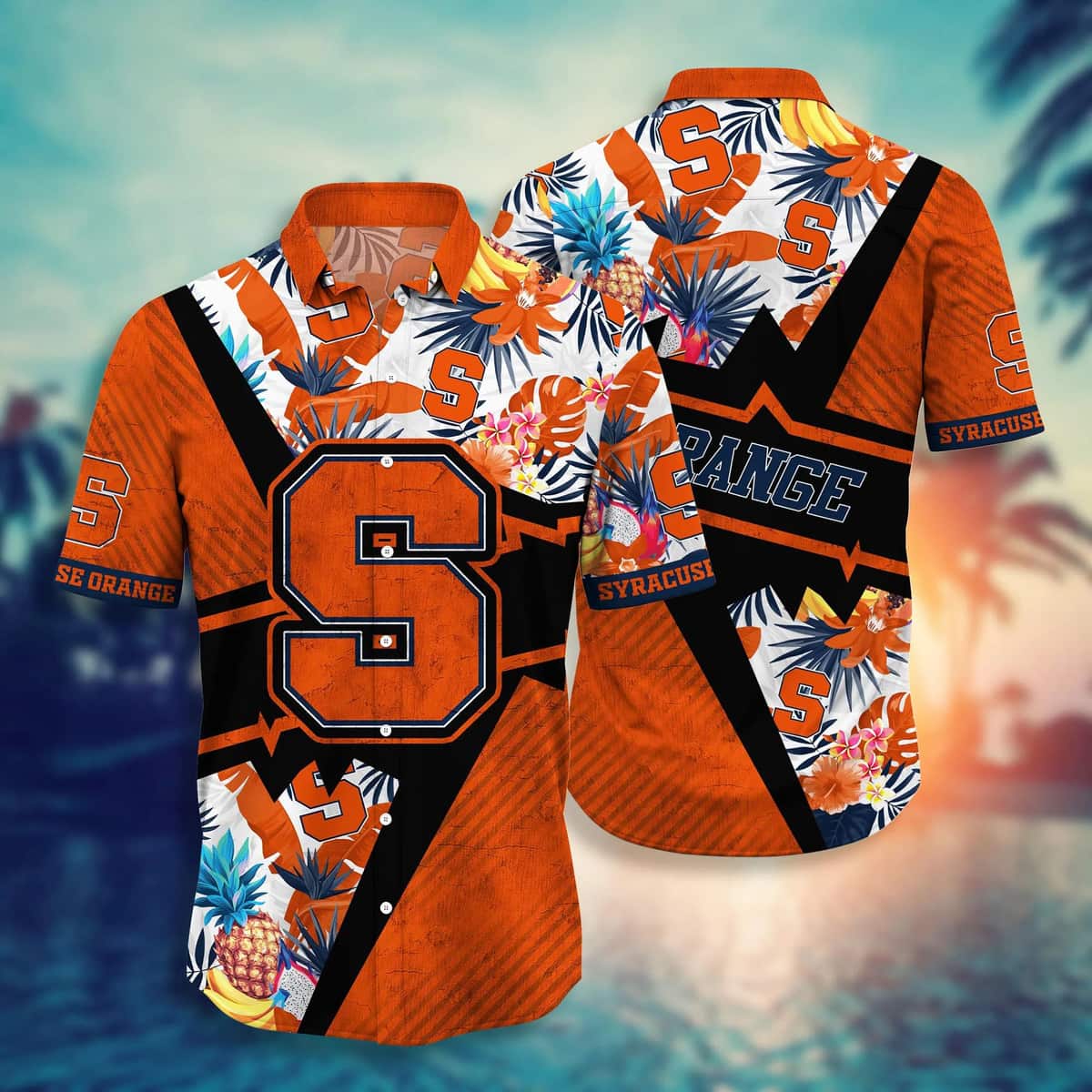 Syracuse Orange NCAA Hawaiian Shirt Gift For Beach Lovers Syracuse Orange NCAA Hawaiian Shirt Gift For Beach Lovers