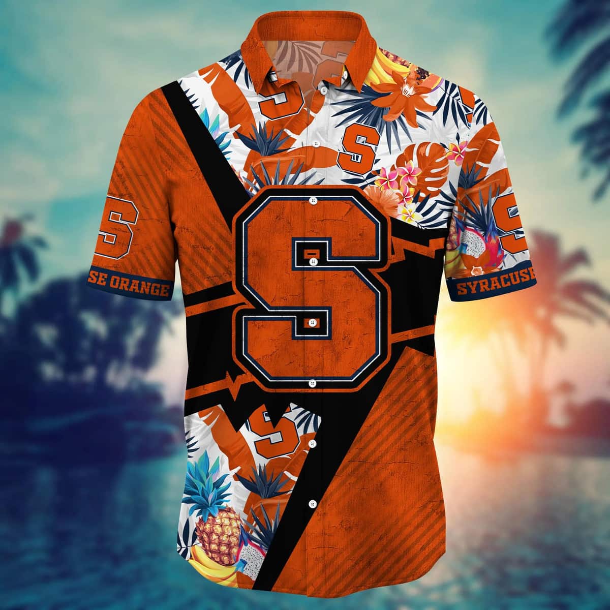 Syracuse Orange NCAA Hawaiian Shirt Gift For Beach Lovers Syracuse Orange NCAA Hawaiian Shirt Gift For Beach Lovers
