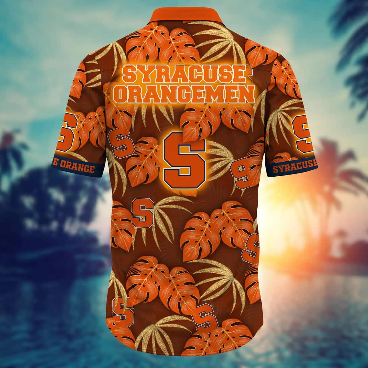 Summer Aloha Syracuse Orange NCAA Hawaiian Shirt Tropical Palm Leaves Beach Lovers Gift Summer Aloha Syracuse Orange NCAA Hawaiian Shirt Tropical Palm Leaves Beach Lovers Gift