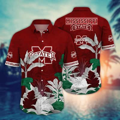 Tropical Aloha NCAA Mississippi State Bulldogs Hawaiian Shirt Gift For Beach Trip